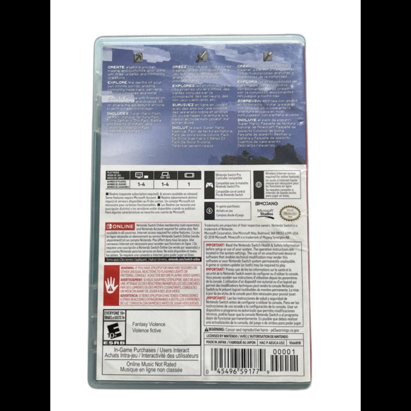 Minecraft Nintendo Switch Game Super Mario Mash-Up Edition No Manual Tested - Picture 3 of 3